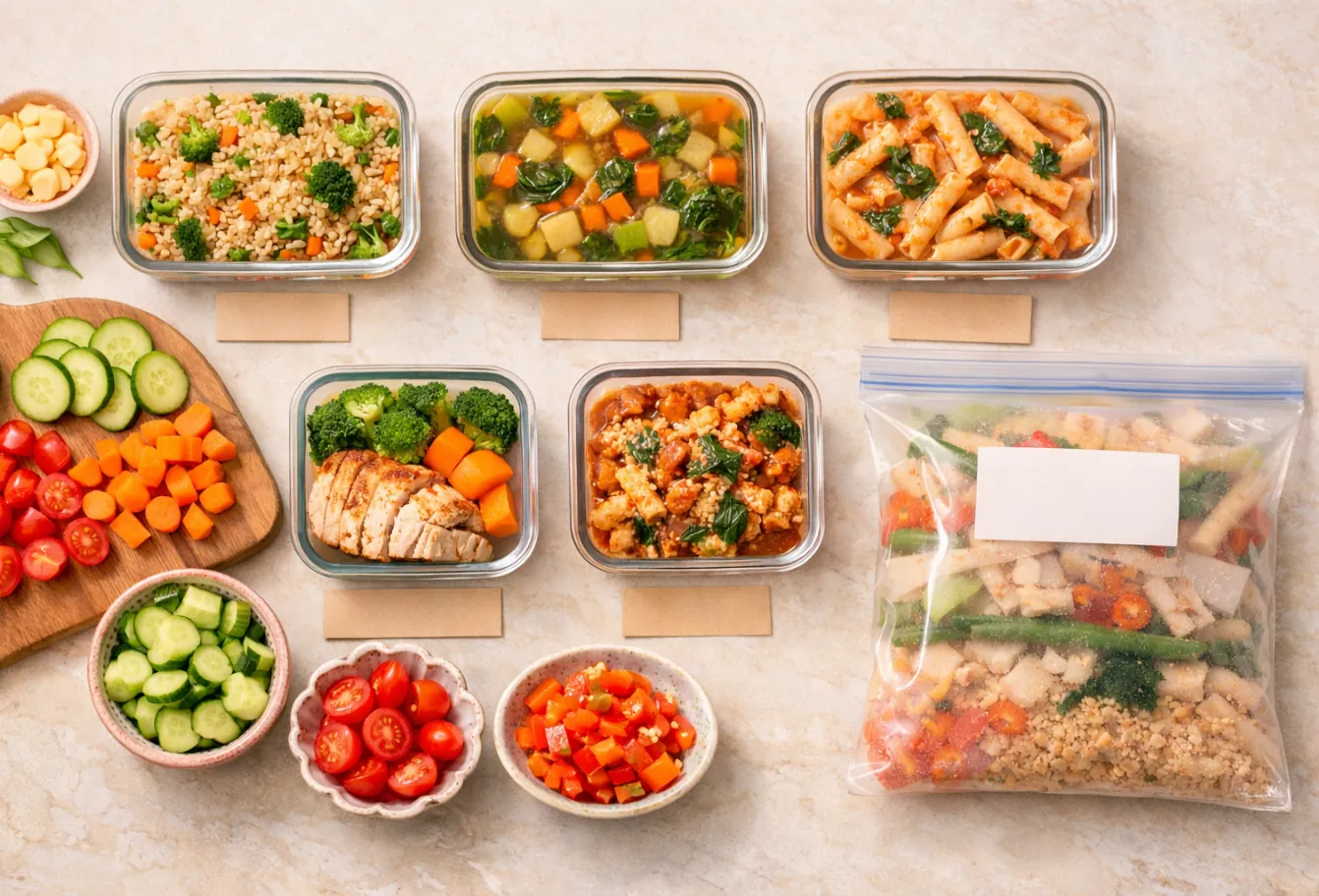 Pregnancy meal prep: prepared and frozen meals for postpartum
